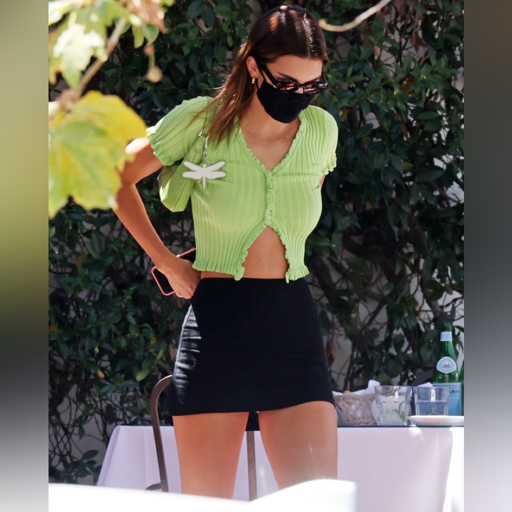 Princess Polly Green Cardigan ASO Kendall Jenner